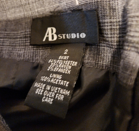 AB Studio Charcoal Pencil Skirt - Picture 4 of 4